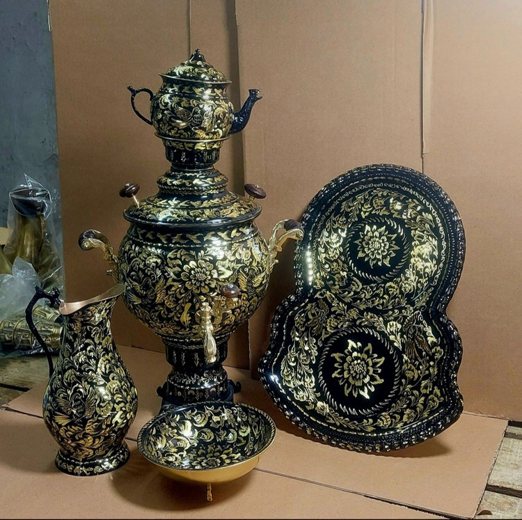 سماور ذغالی پرداز و الماس تراش نانو شده