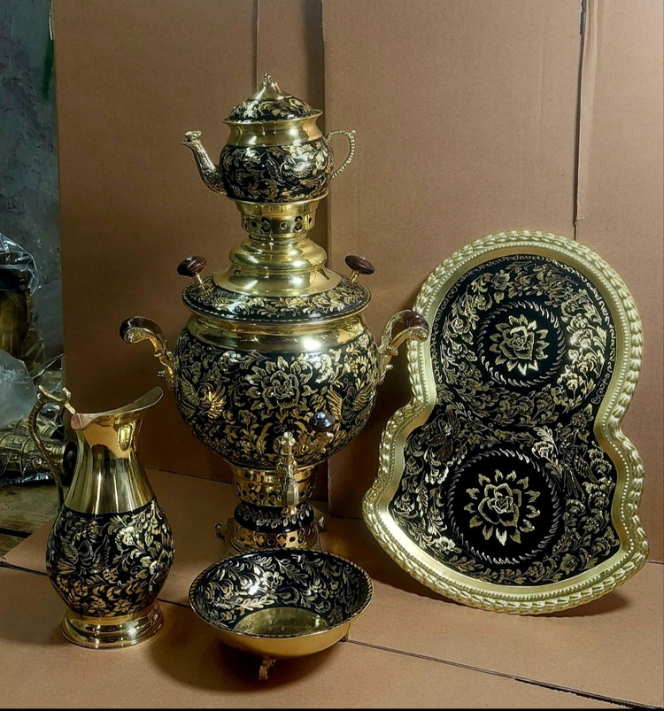 سماور ذغالی پرداز و الماس تراش نانو شده